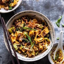 Better Than Takeout Szechuan Noodles with Sesame Chili Oil | halfbakedharvest.com #dinner #noodles #easyrecipes #chinese