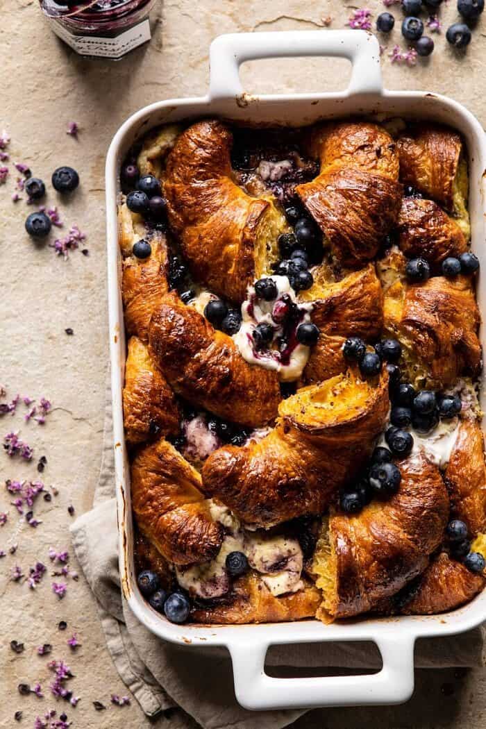 Berry And Cream Cheese Croissant French Toast Bake Half Baked Harvest