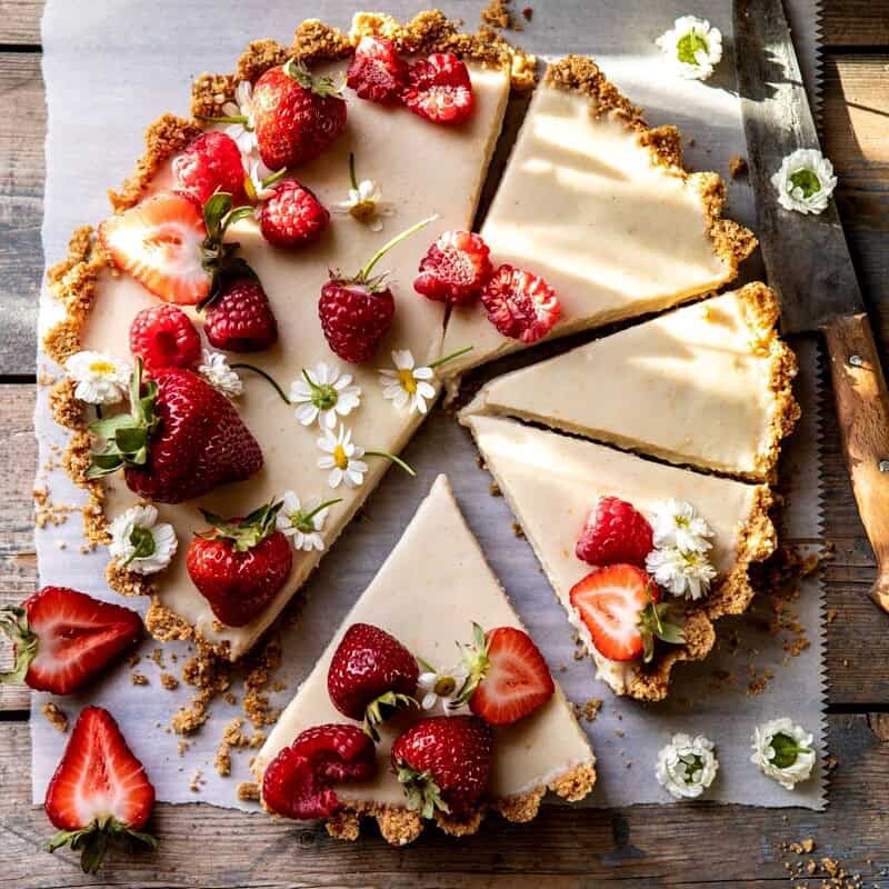 No Fuss Lemon Tart | halfbakedharvest.com #lemontart #dessert #summer #nobake #easyrecipes