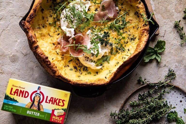 Savory Herb Butter Dutch Baby. Half Baked Harvest