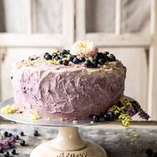 Bursting Blueberry Lemon Layer Cake | halfbakedharvest.com
