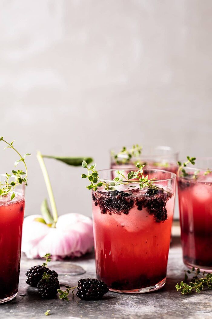 Blackberry Tequila Lemon Cooler | halfbakedharvest.com #cocktail #drinks #blackberries #tequila