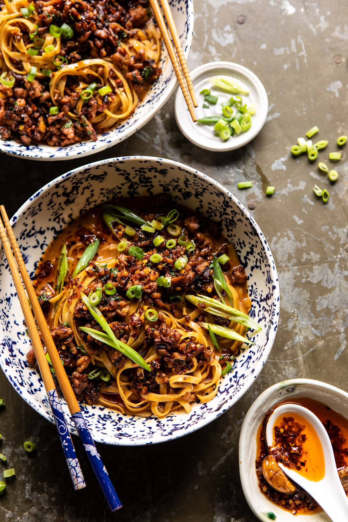 Better Than Takeout Dan Dan Noodles | halfbakedharvest.com #asian #takeout #easyrecipes #dinner
