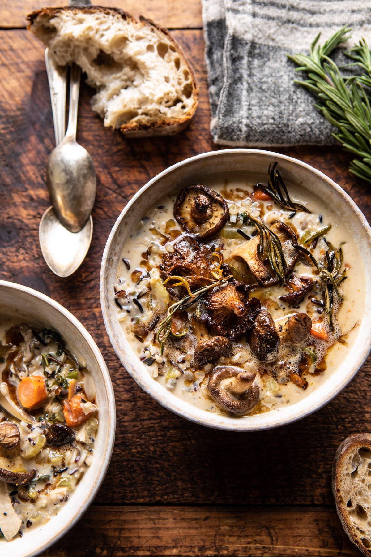 Creamy Wild Rice Chicken Soup from Half-baked Harvest
