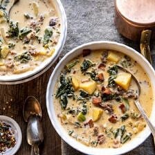 Instant Pot Pesto Zuppa Toscana | halfbakedharvest.com #instantpot #soup #slowcooker #winter