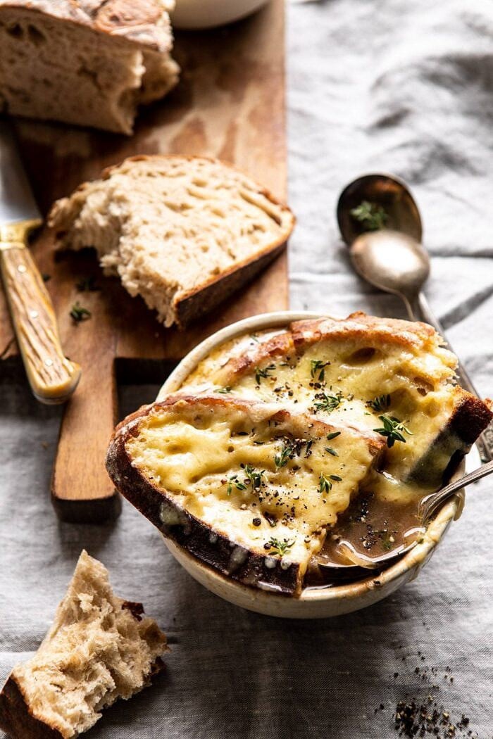 Slow Cooker French Onion Soup | halfbakedharvest.com