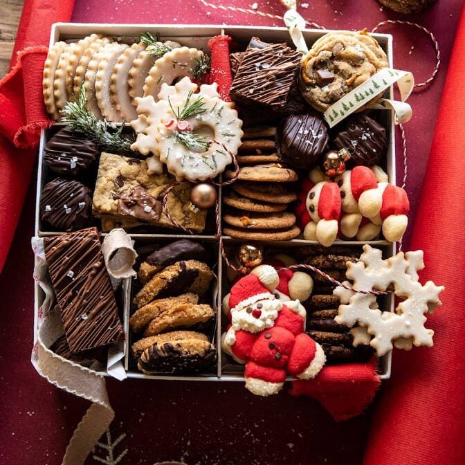 2019 Holiday Cookie Box | halfbakedharvest.com #cookies #christmas #cookiebox #howto