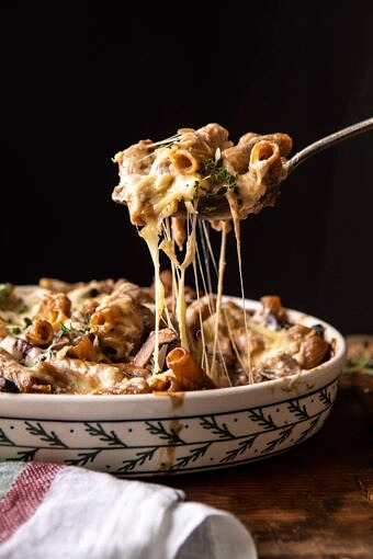 One Pot Creamy French Onion Pasta Bake | halfbakedharvest.com #pasta #frenchonion #easyrecipes