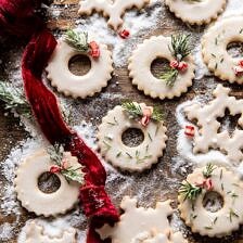 Vanilla Wreath Cookies | halfbakedharvest.com #cookies #Christmas #easyrecipes