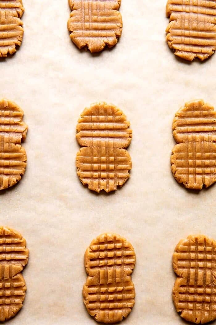 process photo of Healthier Homemade Nutter Butter Cookies before baking