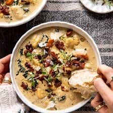 Creamy Gnocchi Soup with Rosemary Bacon | halfbakedharvest.com
