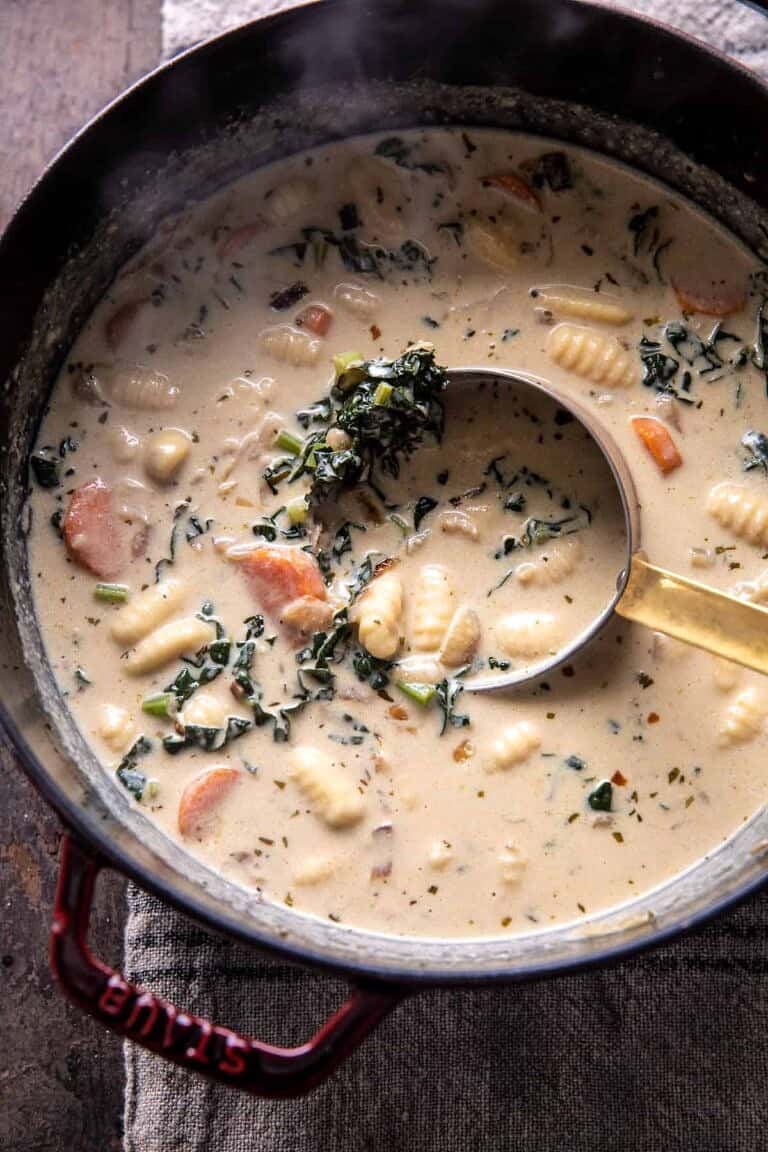 Creamy Gnocchi Soup with Rosemary Bacon. Half Baked Harvest