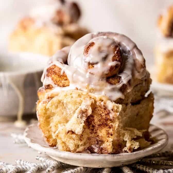 Easy Fluffy Eggnog Cinnamon Rolls | halfbakedharvest.com