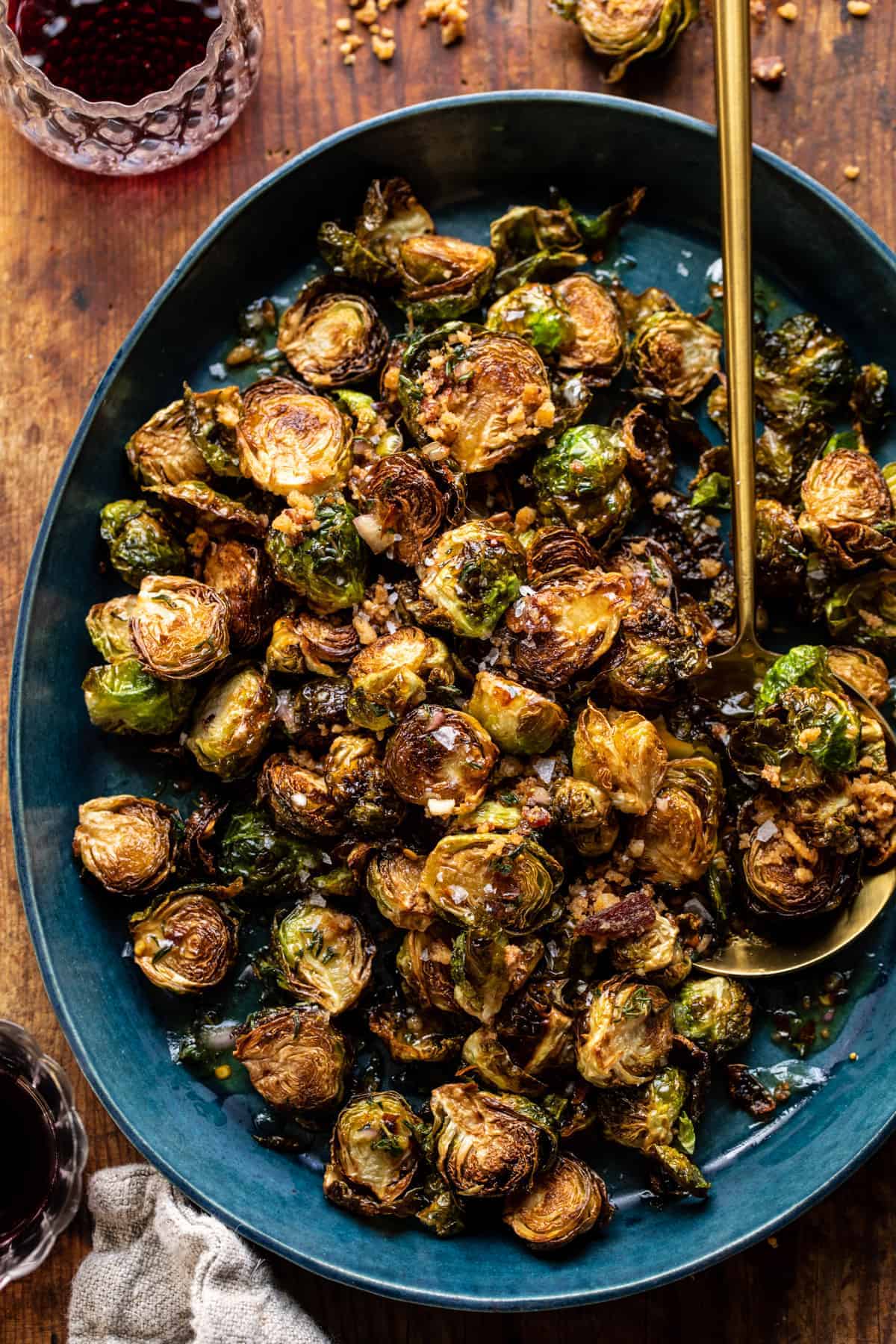Fried Brussels Sprouts with Cider Vinaigrette and Bacon Breadcrumbs ...