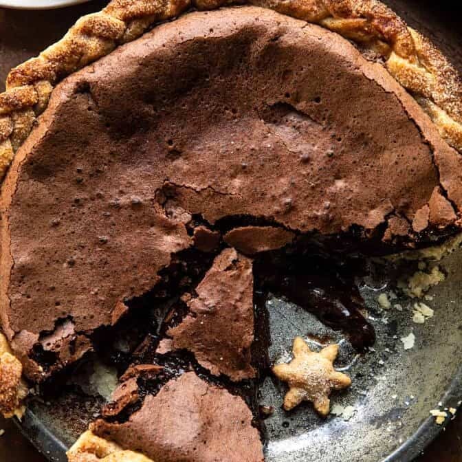 Molten Chocolate Crackle Pie | halfbakedharvest.com