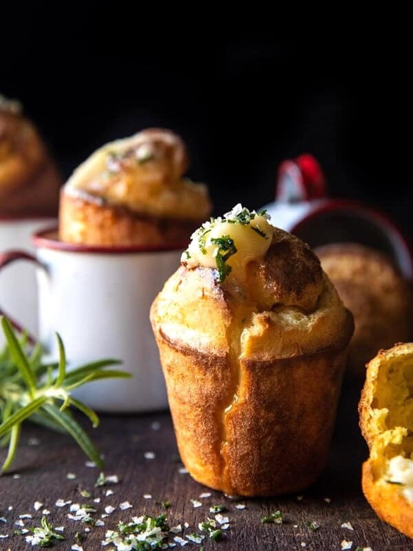 Salted Rosemary Popovers with Honey Butter | halfbakedharvest.com