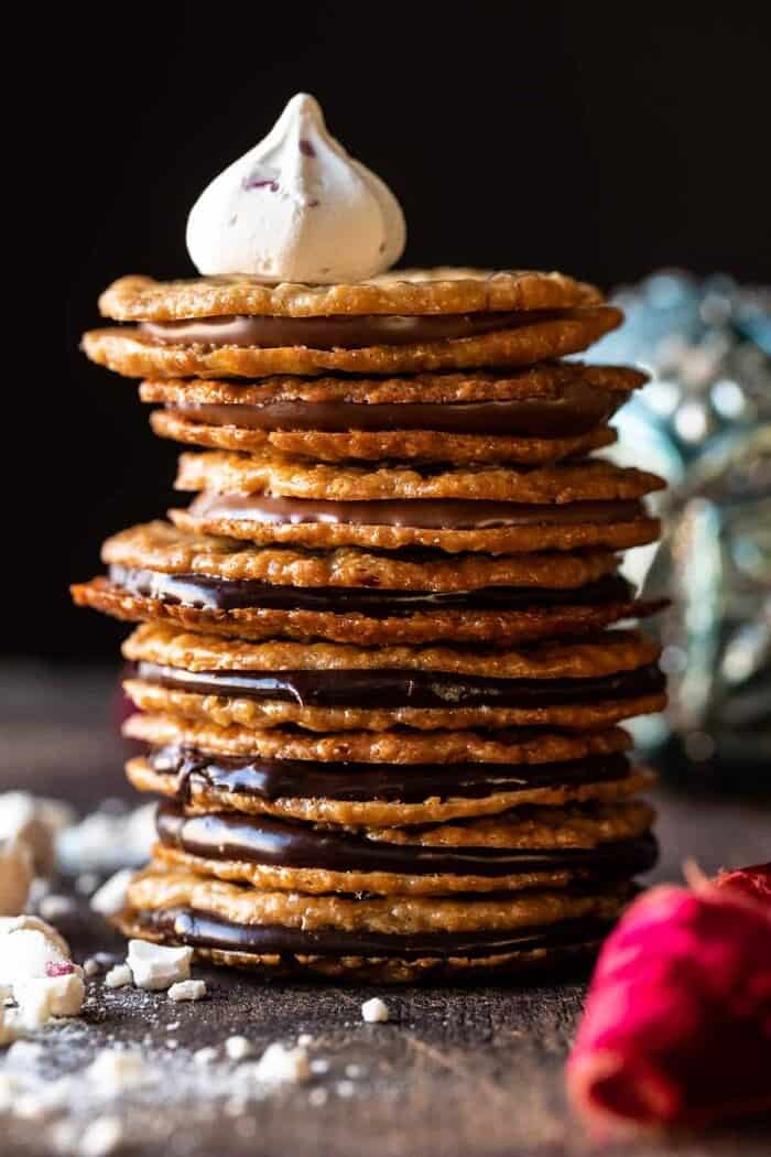 Easy Hot Chocolate Lace Cookies | halfbakedharvest.com