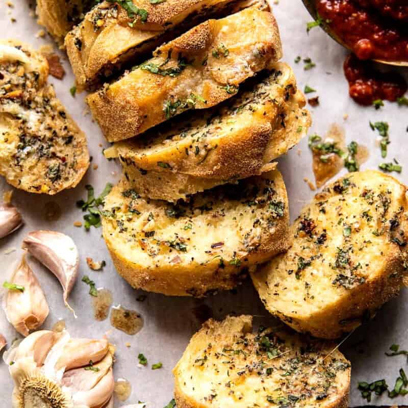Easy Pull Apart Garlic Parmesan Bread | halfbakedharvest.com
