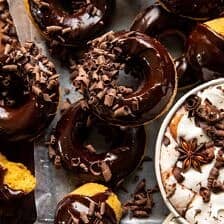 Baked Hot Chocolate Doughnuts | halfbakedharvest.com