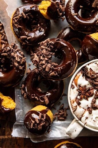 Baked Hot Chocolate Doughnuts | halfbakedharvest.com