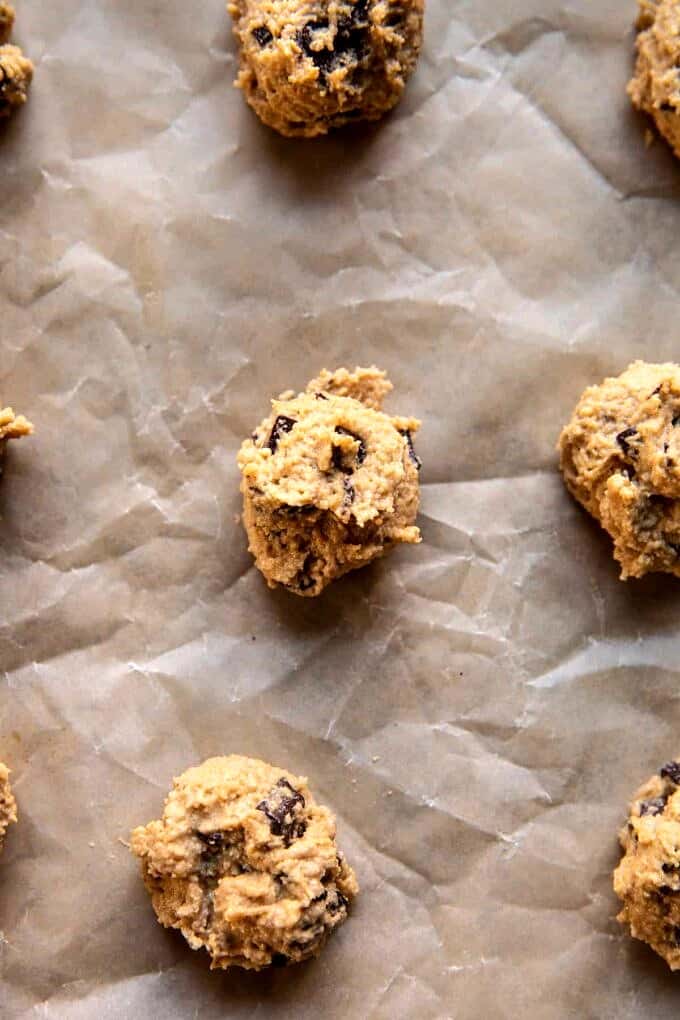 Salted Tahini Butter Chocolate Chip Cookies. Half Baked Harvest