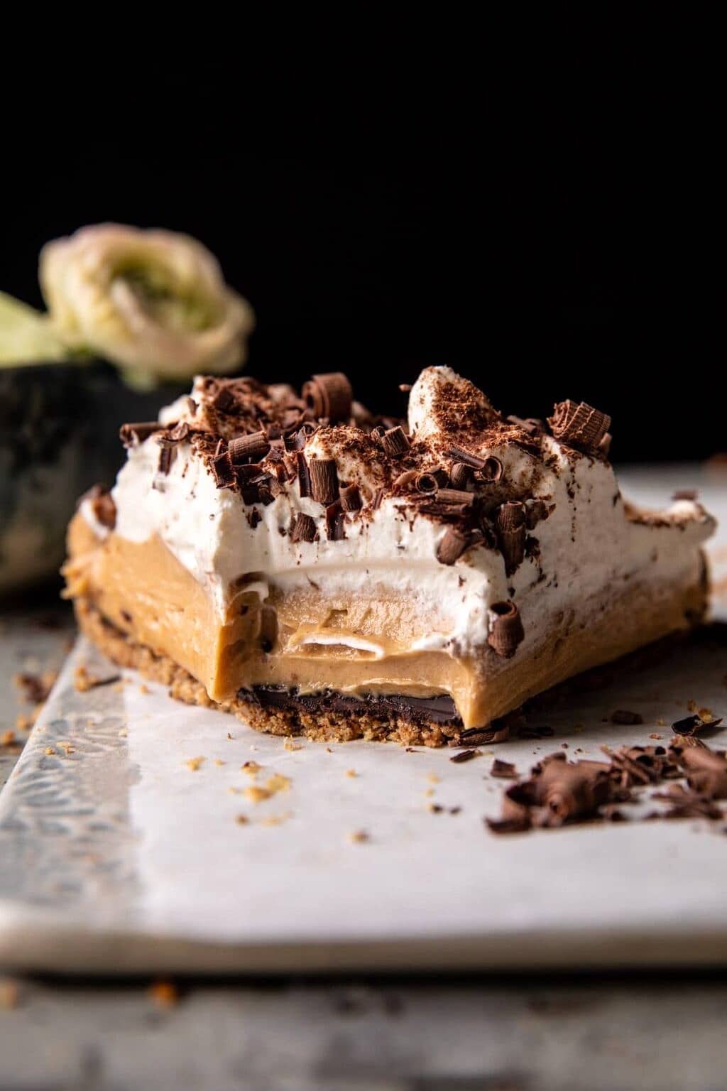 Vintage Chocolate Peanut Butter Pie. Half Baked Harvest