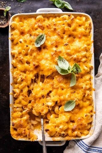 Easy Southern Style Baked Mac and Cheese | halfbakedharvest.com