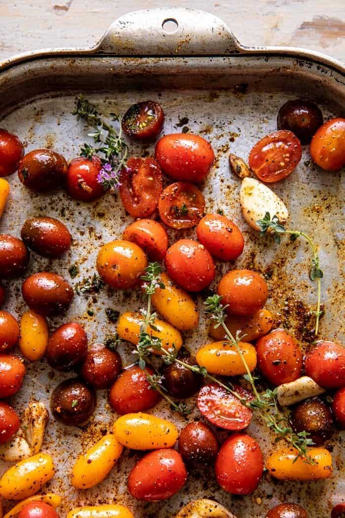 Roasted Tomato Basil and Feta Orzo | halfbakedharvest.com