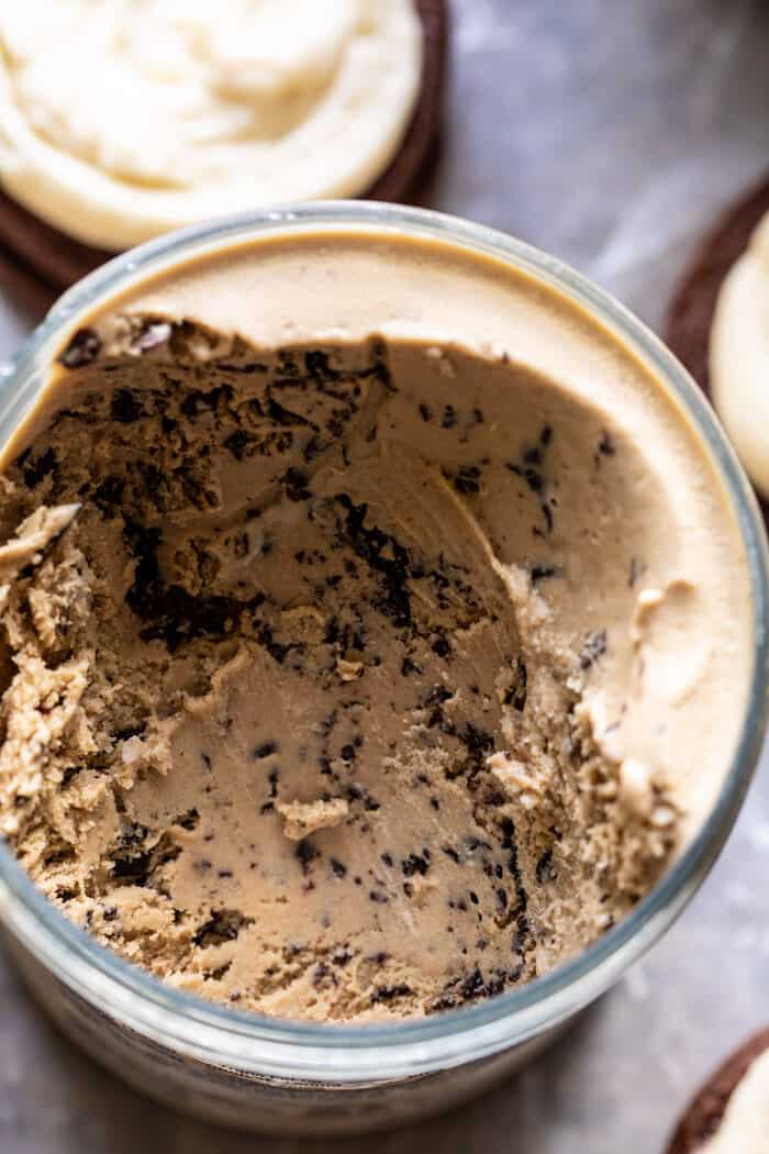 Peanut Butter Mocha Oreo Ice Cream Sandwiches | halfbakedharvest.com