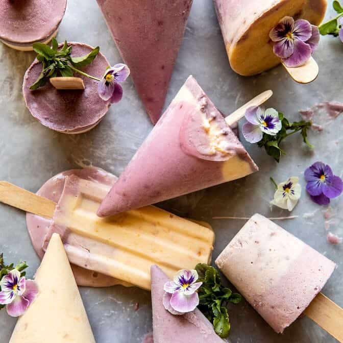 4 Ingredient Creamy Fruit Popsicles | halfbakedharvest.com
