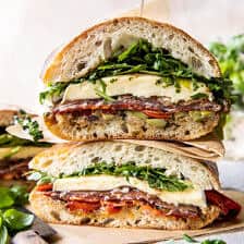 Picnic Style Brie and Prosciutto Sandwich | halfbakedharvest.com