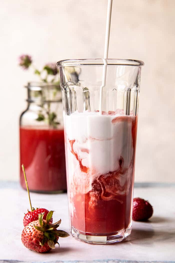Strawberry Pink Drink | halfbakedharvest.com