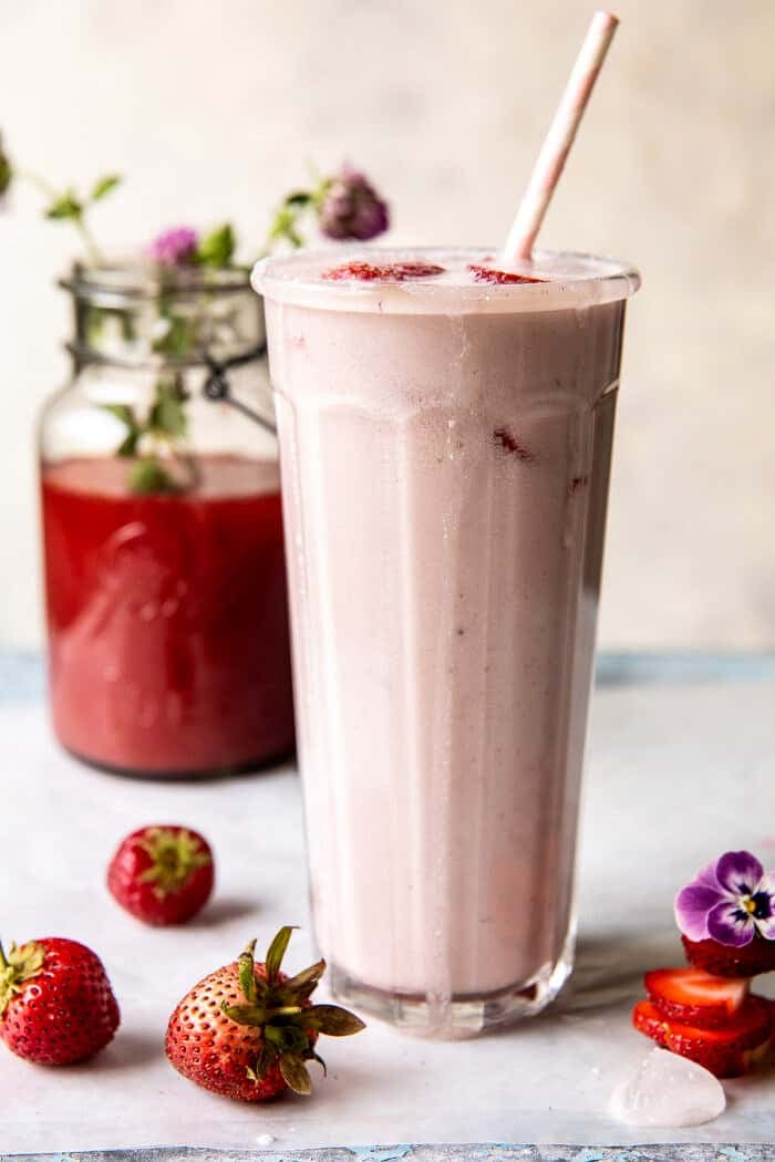 Strawberry Pink Drink | halfbakedharvest.com