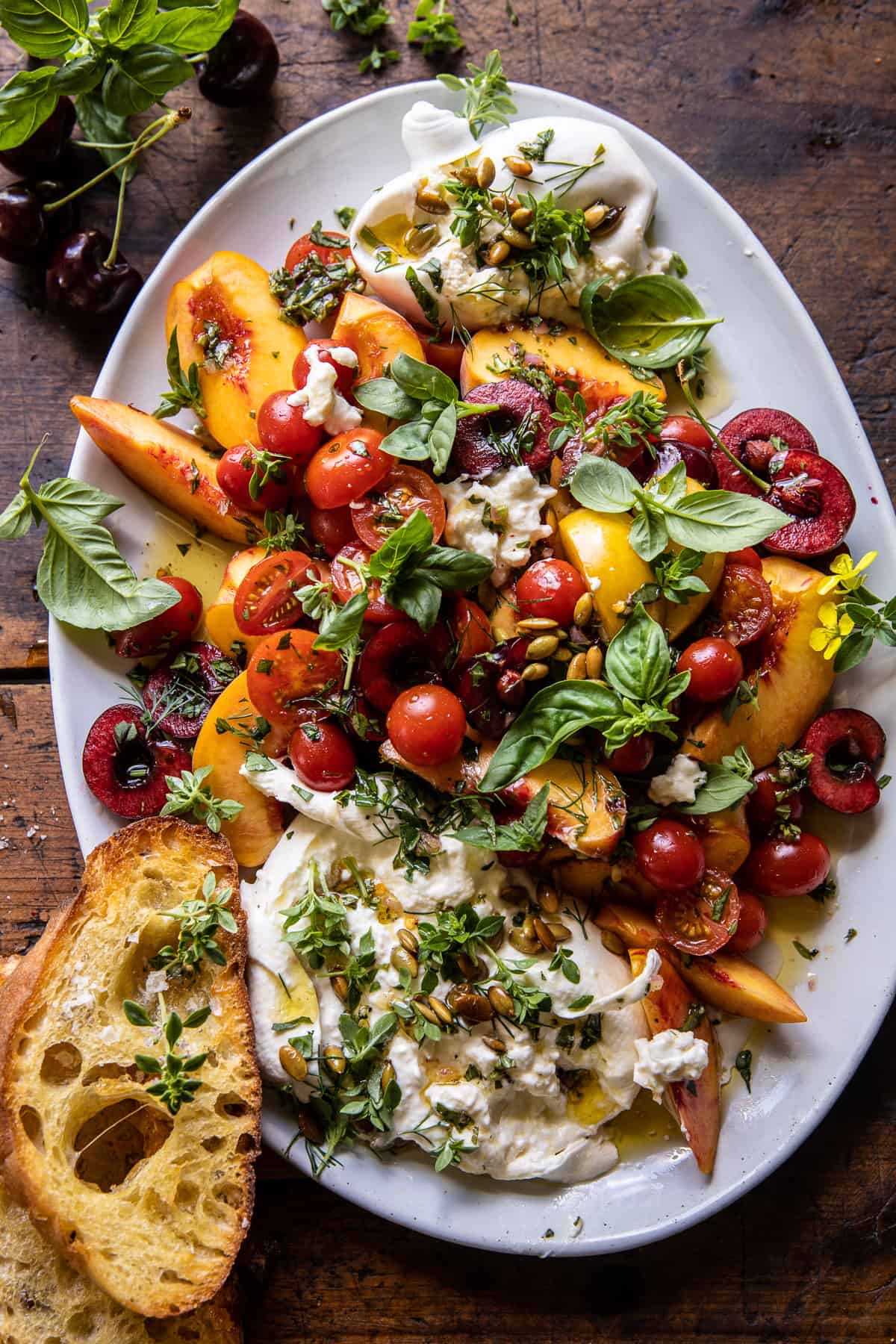 Burrata Cheese Salad TasteGreatFoodie Grilled Peach Burrata Arugula