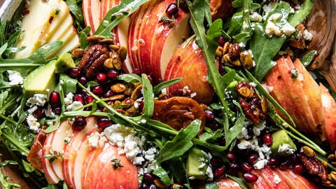 Autumn Harvest Honeycrisp Apple and Feta Salad | halfbakedharvest.com