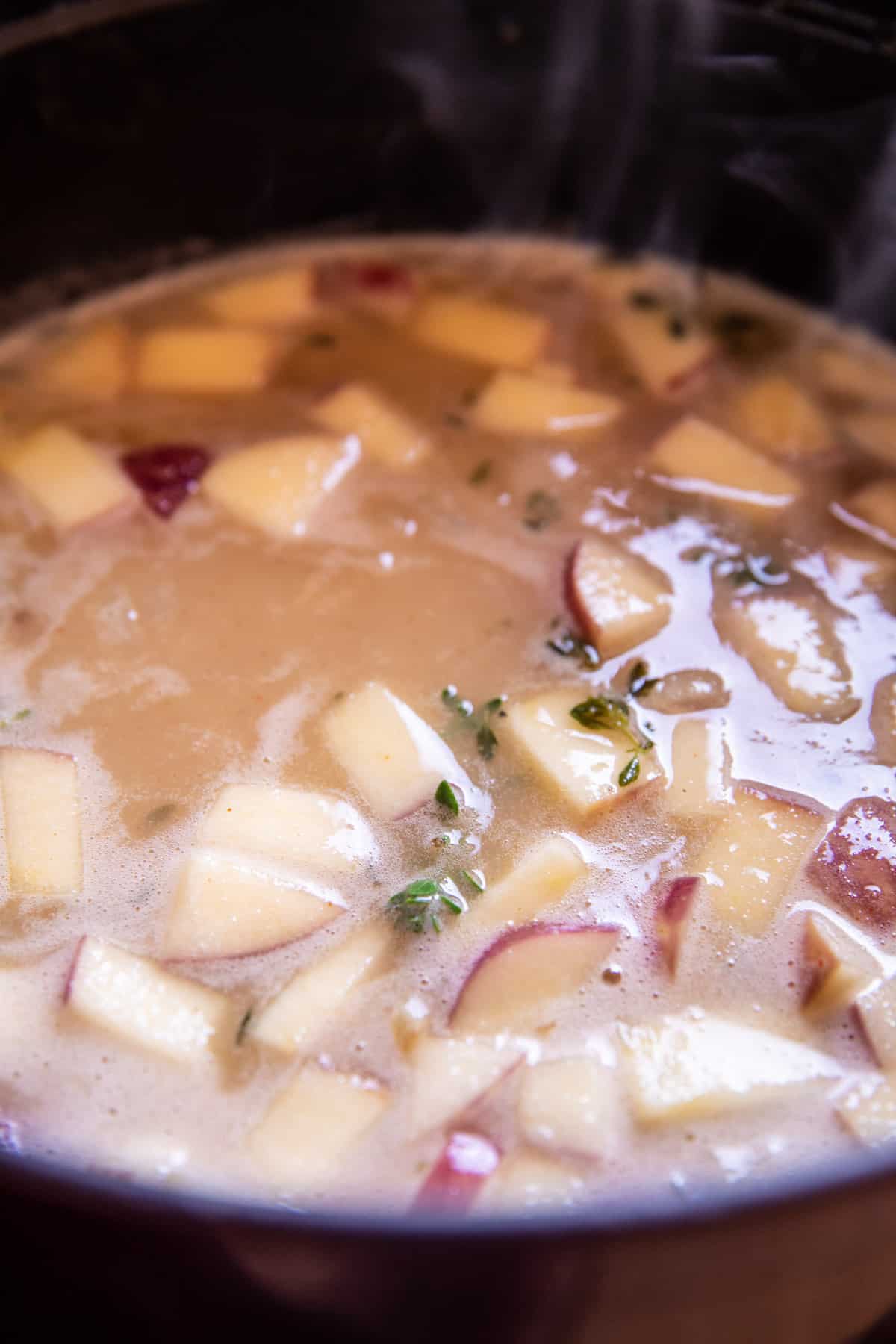 Brie and Cheddar Apple Beer Soup | halfbakedharvest.com