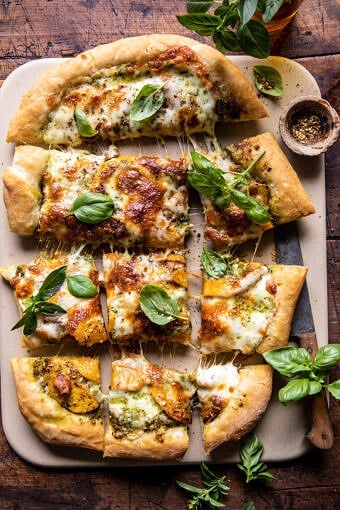 Rosemary Roasted Butternut Squash Pizza | halfbakedharvest.com