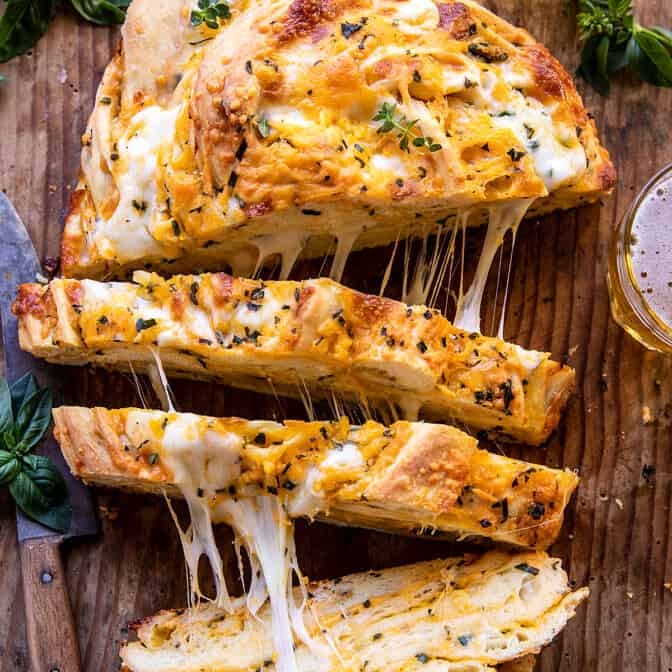 Soft Garlic Herb Cheddar Cheese Bread | halfbakedharvest.com