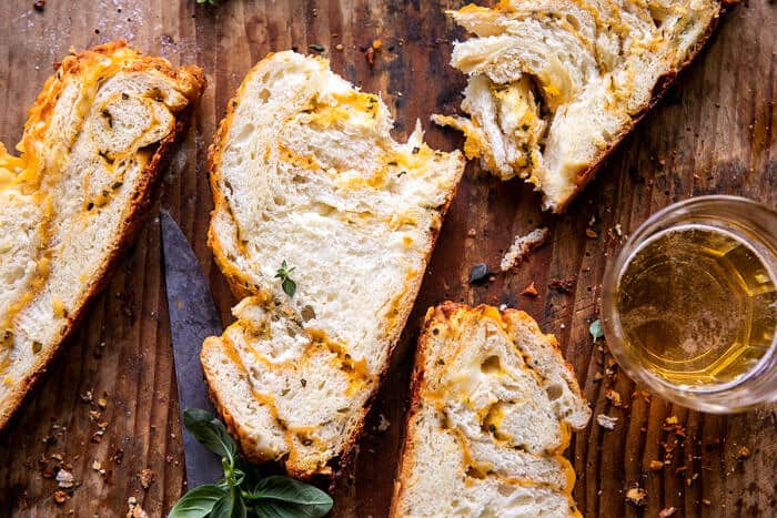 Soft Garlic Herb Cheddar Cheese Bread | halfbakedharvest.com