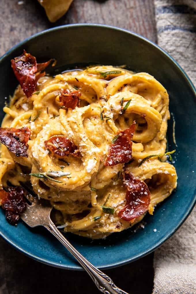Creamy Roasted Garlic Butternut Squash Pasta Half Baked Harvest creamy-roasted-garlic-butternut-squash-pasta-half-baked-harvest