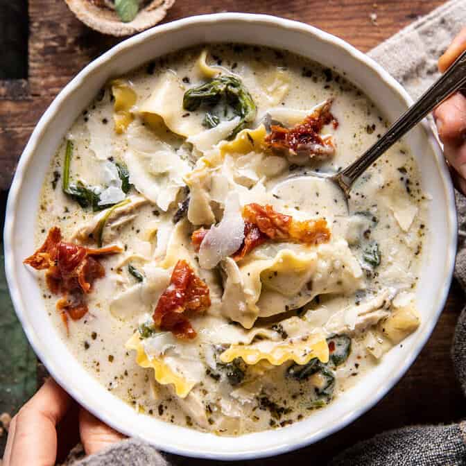 Creamy White Lasagna Soup | halfbakedharvest.com