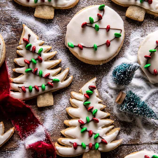 Easy Vanilla Bean Christmas Lights Cookies | halfbakedharvest.com