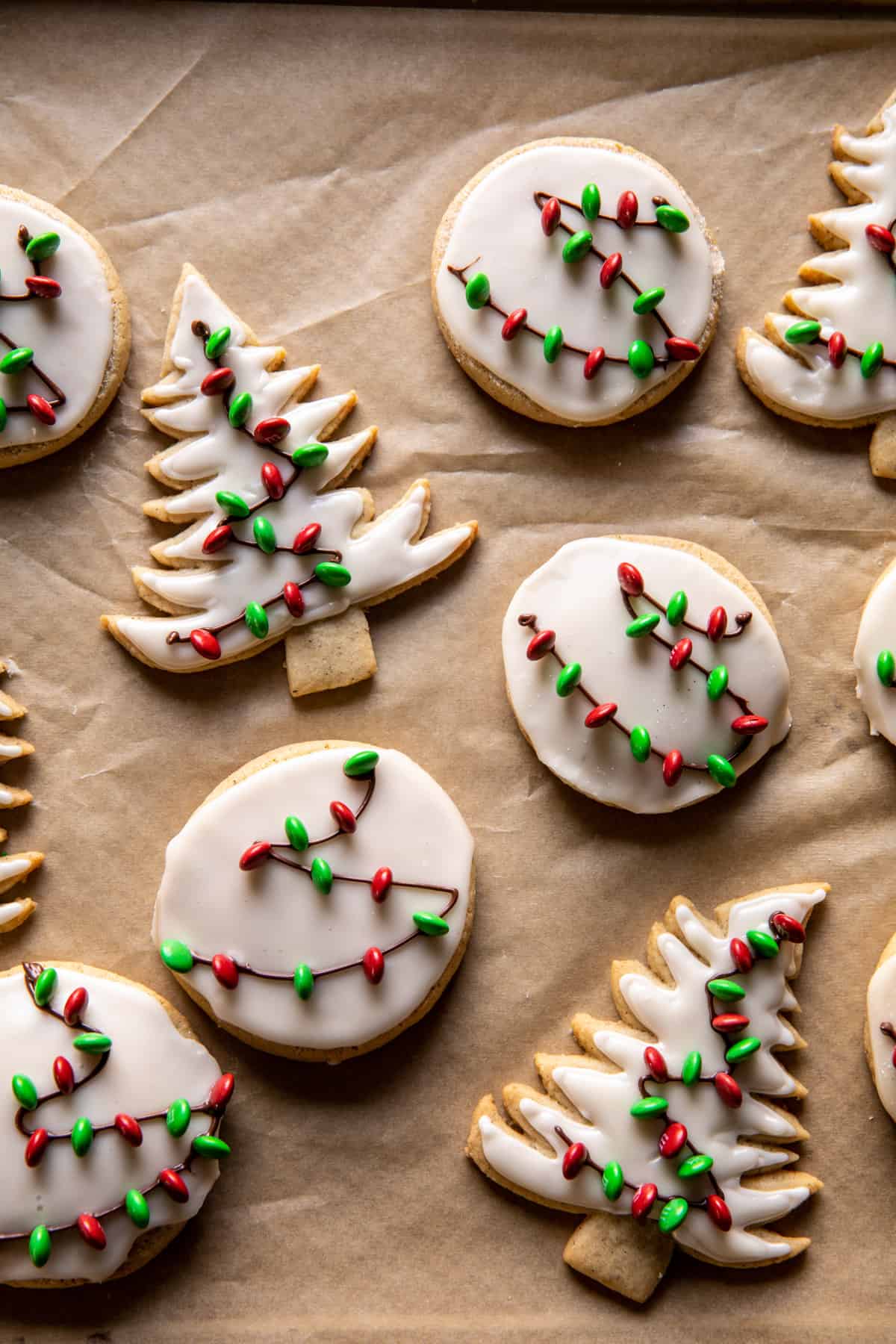 Easy Vanilla Bean Christmas Lights Cookies | halfbakedharvest.com