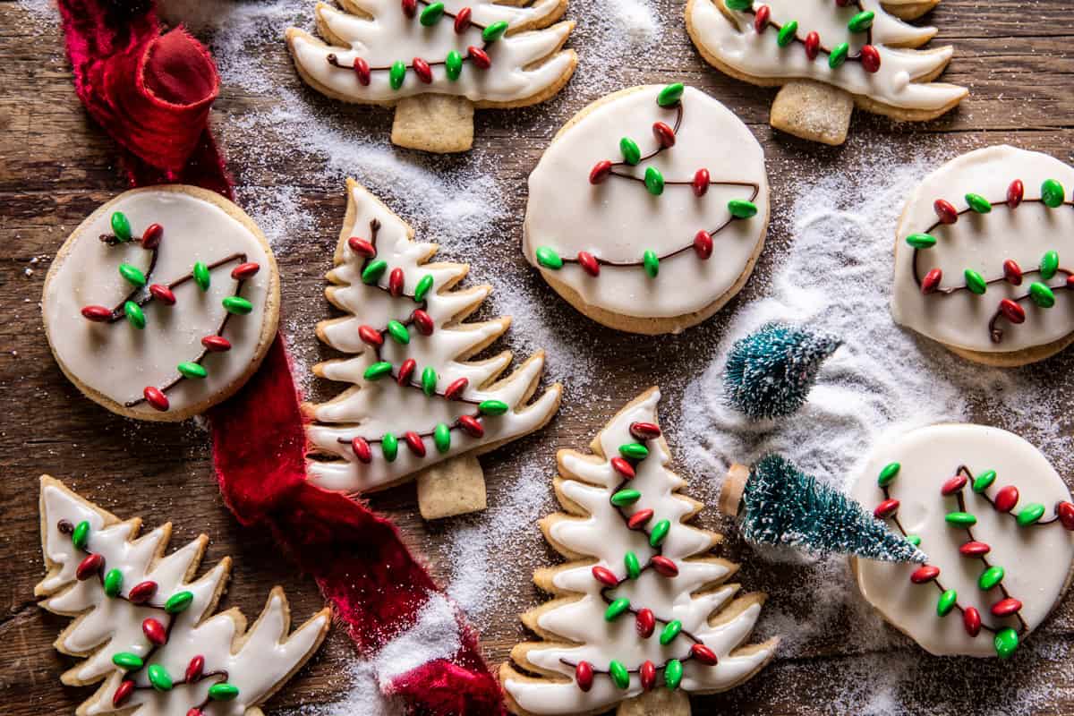 Easy Vanilla Bean Christmas Lights Cookies | halfbakedharvest.com