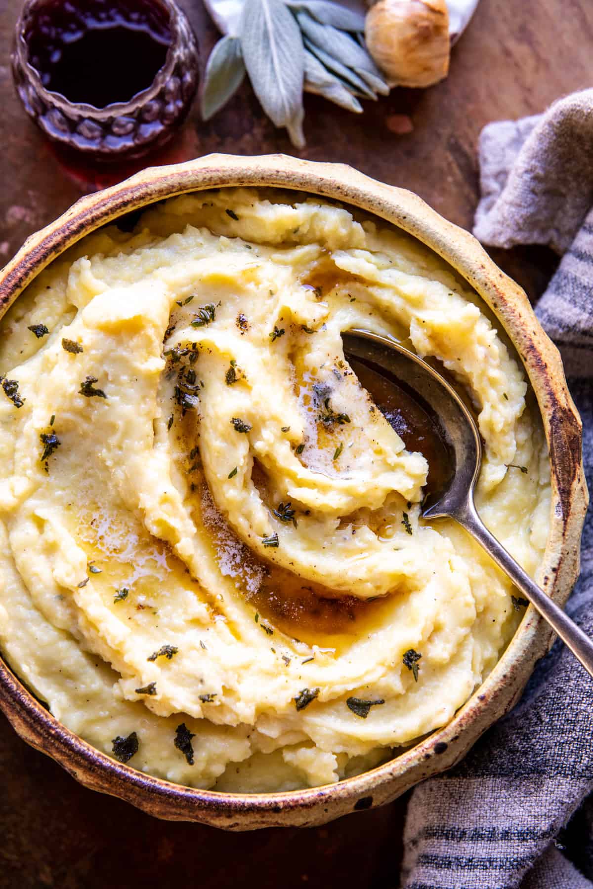 Make Ahead Roasted Garlic Mashed Potatoes.