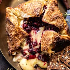 Pastry Wrapped Cranberry Baked Brie | halfbakedharvest.com