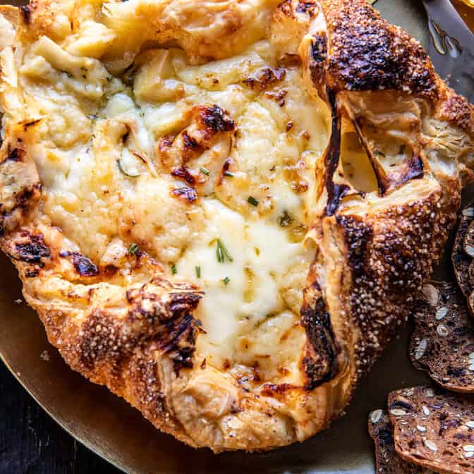 Baked Gruyère in Pastry with Rosemary and Garlic | halfbakedharvest.com