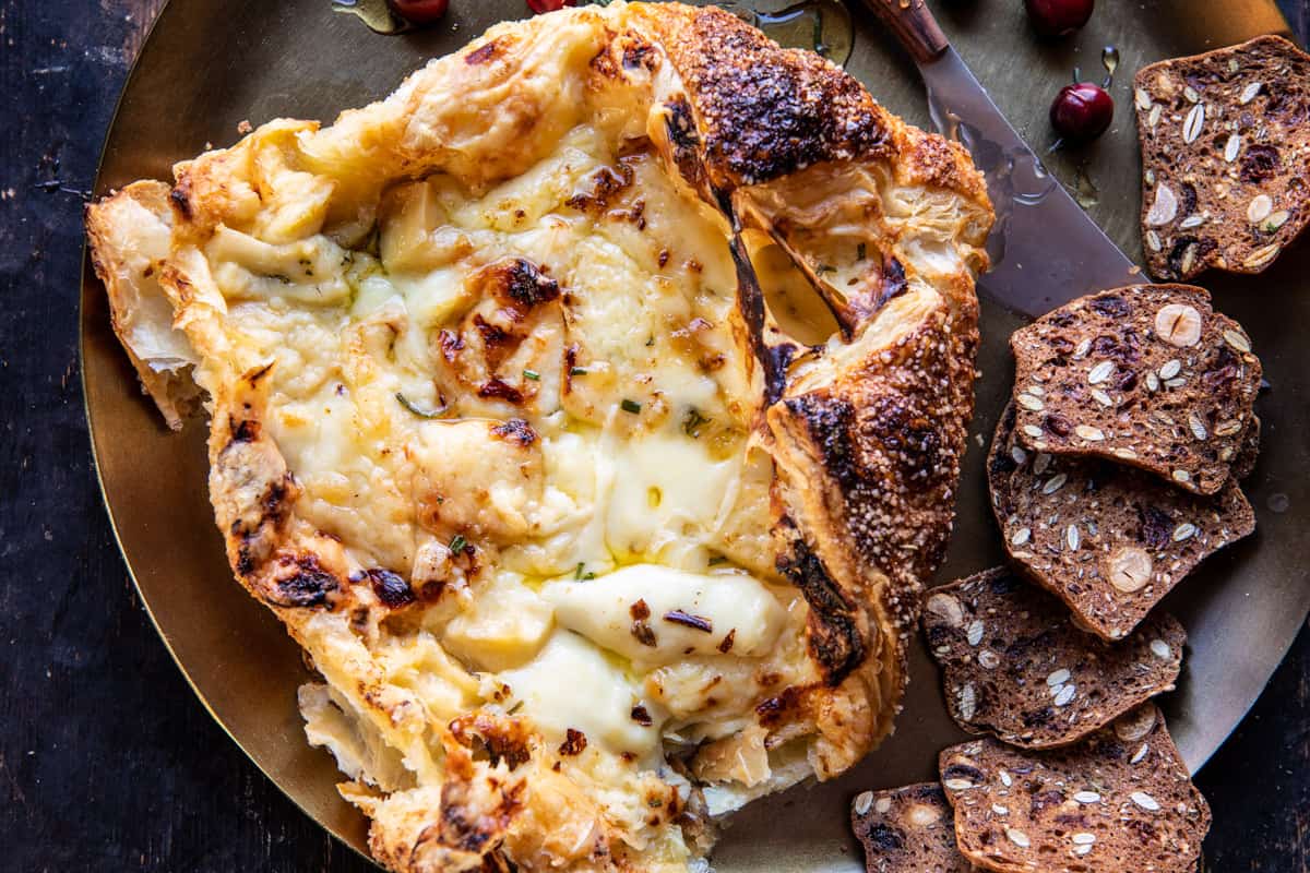 Baked Gruyère in Pastry with Rosemary and Garlic | halfbakedharvest.com