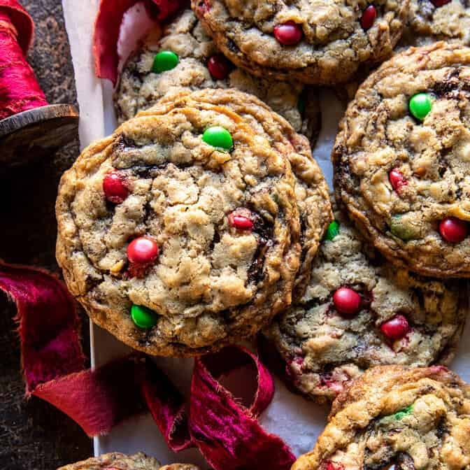 Christmas Monster Cookies | halfbakedharvest.com