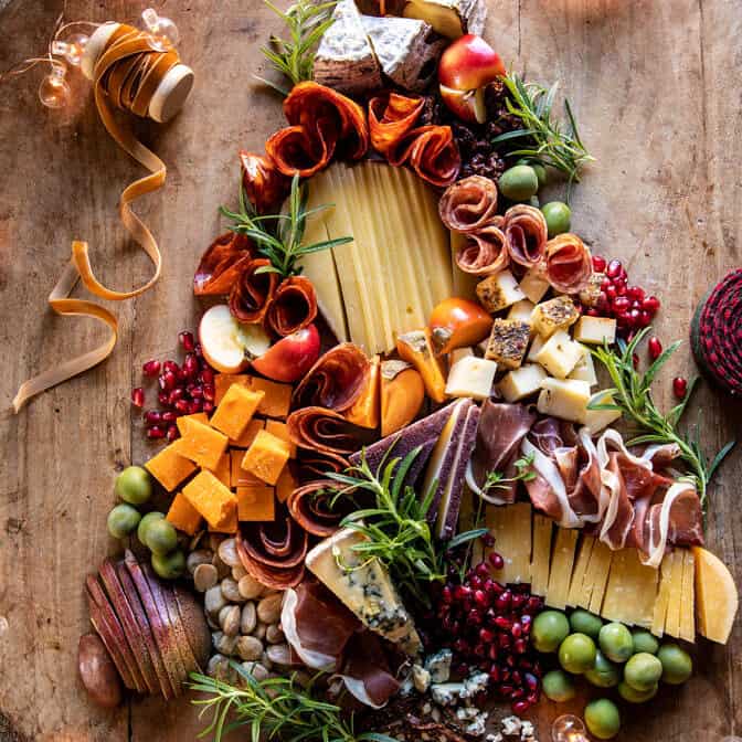 Christmas Tree Cheese Board | halfbakedharvest.com